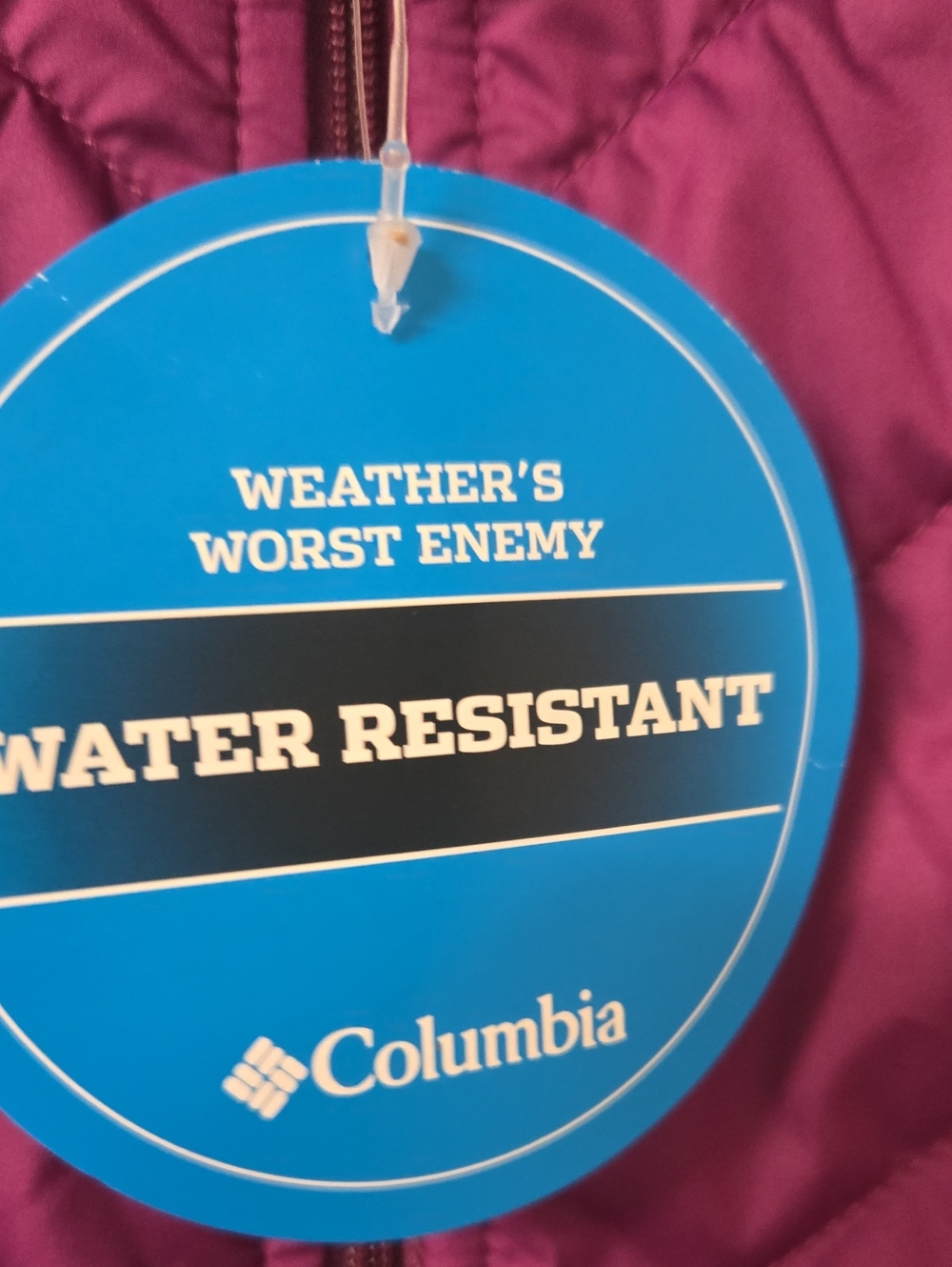 NWT Columbia Women's Quilted Water-Resistant Vest Size Medium. - Picture 6 of 6